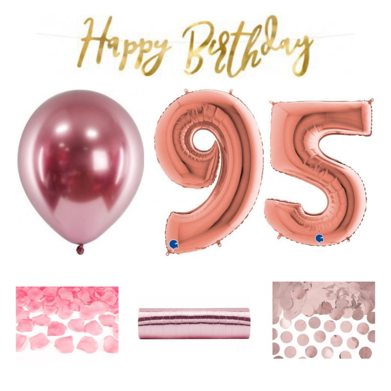 95-års festpaket, Roséguld, Stor – sammansatt produktbild