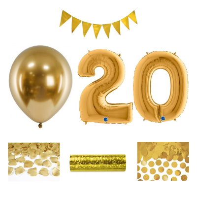 20-års festpaket, Guld, Stor – sammansatt produktbild
