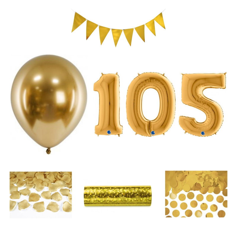 105-års festpaket, Guld, Stor – sammansatt produktbild