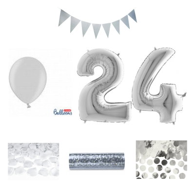 24-års festpaket, Silver, Stor – sammansatt produktbild