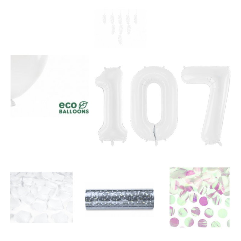 107-års festpaket, Vitt, Stor – sammansatt produktbild