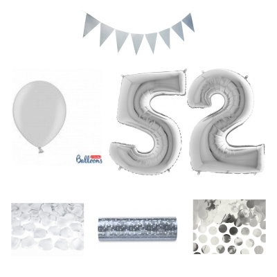 52-års festpaket, Silver, Stor – sammansatt produktbild