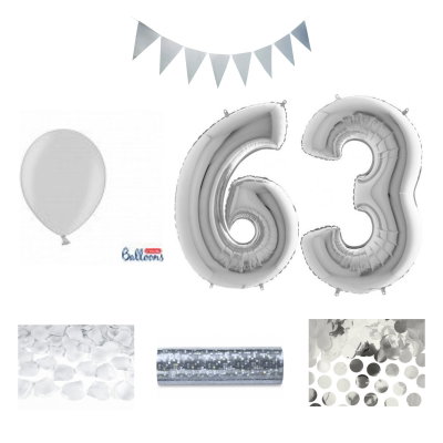 63-års festpaket, Silver, Stor – sammansatt produktbild