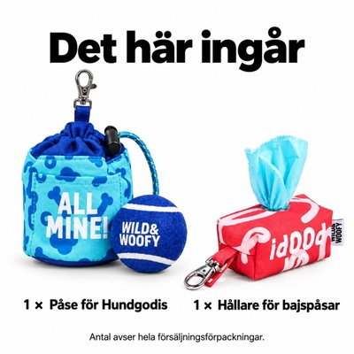 Hundpromenaden redo – belöna, lek och plocka upp – innehåll och antal försäljningsförpackningar