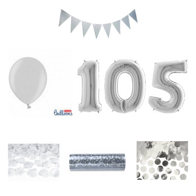 105-års festpaket, Silver, Stor – sammansatt produktbild