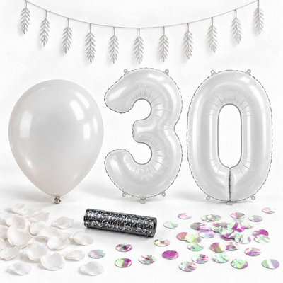 30-års festpaket, Vitt, Stor – paketets samlade innehåll