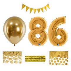 86-årsfest – festpaket i guld