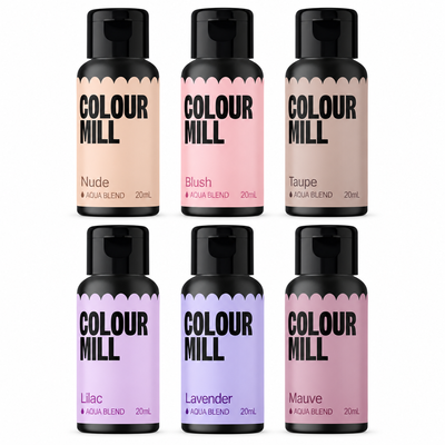 Bridal, 6 flaskor Colour Mill Aqua Blend à 20 ml