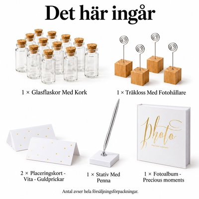 Semesterarkivet – tolv små fynd och fyra matchande foton – innehåll och antal försäljningsförpackningar