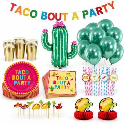 Tacofest Deluxe – kalaspaket för 16 personer – paketbild