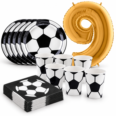 9-årskalas, Fotboll, kalaspaket, 6 gäster – samlat paketinnehåll