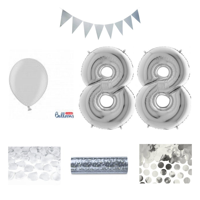 88-års festpaket, Silver, Stor – sammansatt produktbild
