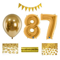 87-årsfest – festpaket i guld