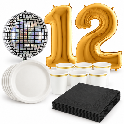 12-årskalas, Discokalas, kalaspaket, 6 gäster – samlat paketinnehåll