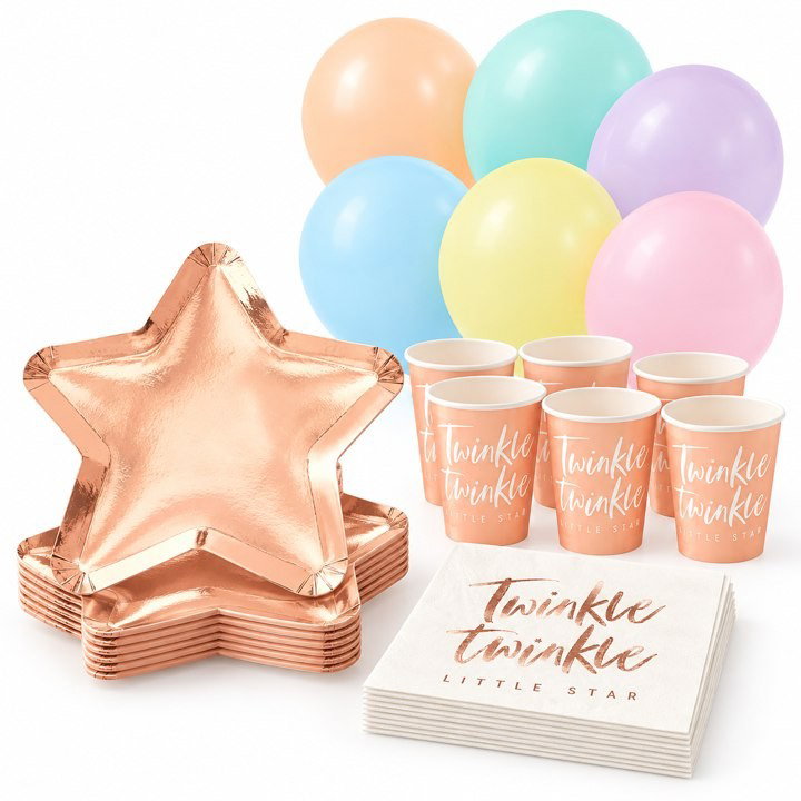 Twinkle, kalaspaket med dekorationer, 16 gäster