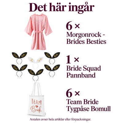 Det här ingår – Sex vänner gör sig redo – morgonrockar och egen packning
