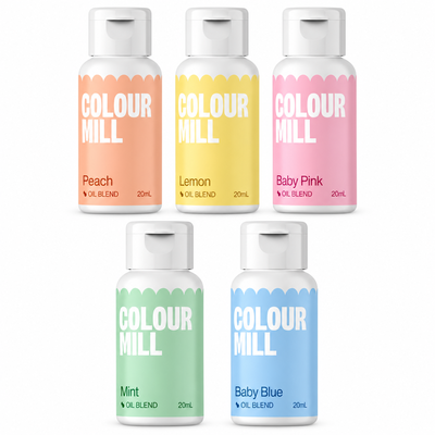 Pastell, 5 flaskor Colour Mill Oil Blend à 20 ml