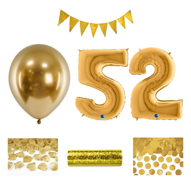 52-års festpaket, Guld, Stor – sammansatt produktbild