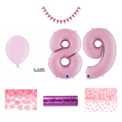 89-års festpaket, Rosa, Stor – sammansatt produktbild