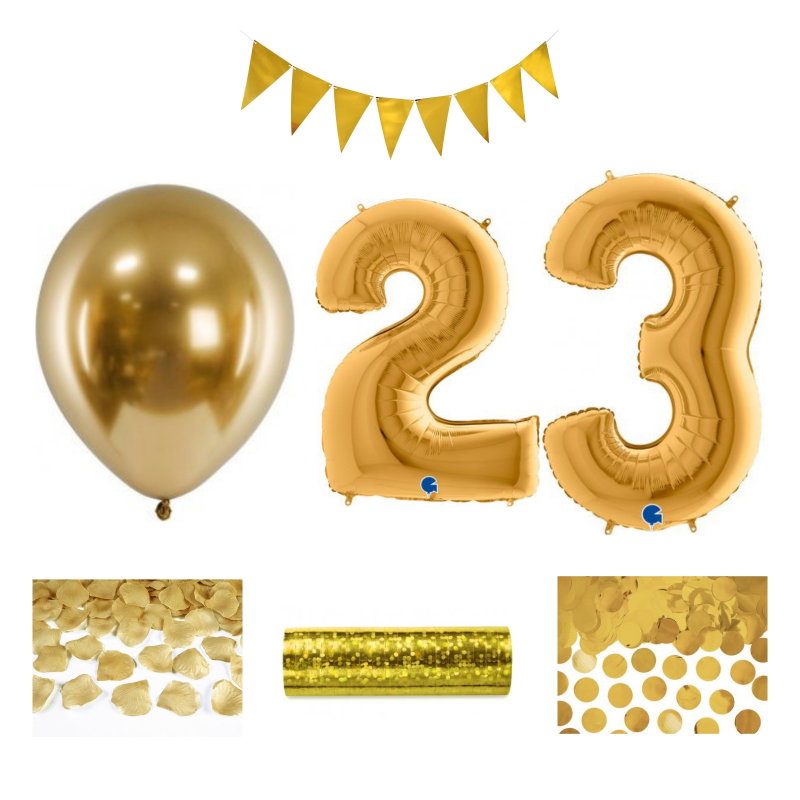 23-års festpaket, Guld, Stor – sammansatt produktbild
