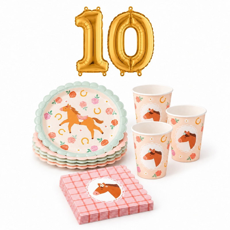 10-årskalas, Hästkalas, kalaspaket, 6 gäster – paketets produkter