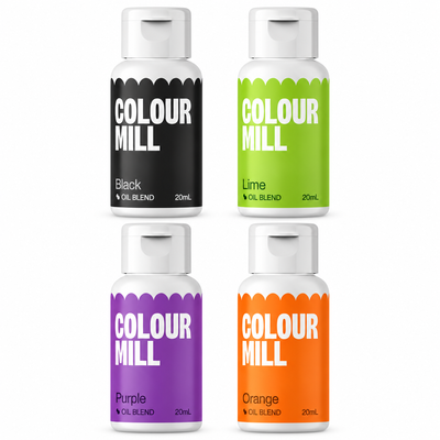 Spooky Halloween, 4 flaskor Colour Mill Oil Blend à 20 ml