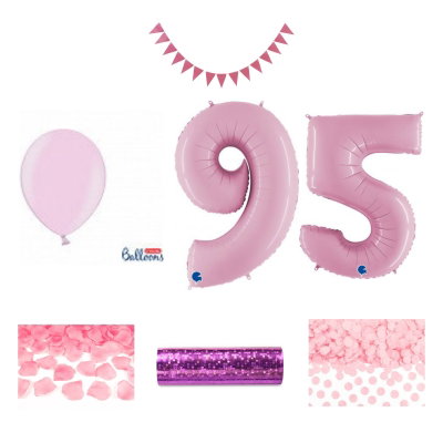 95-års festpaket, Rosa, Stor – sammansatt produktbild