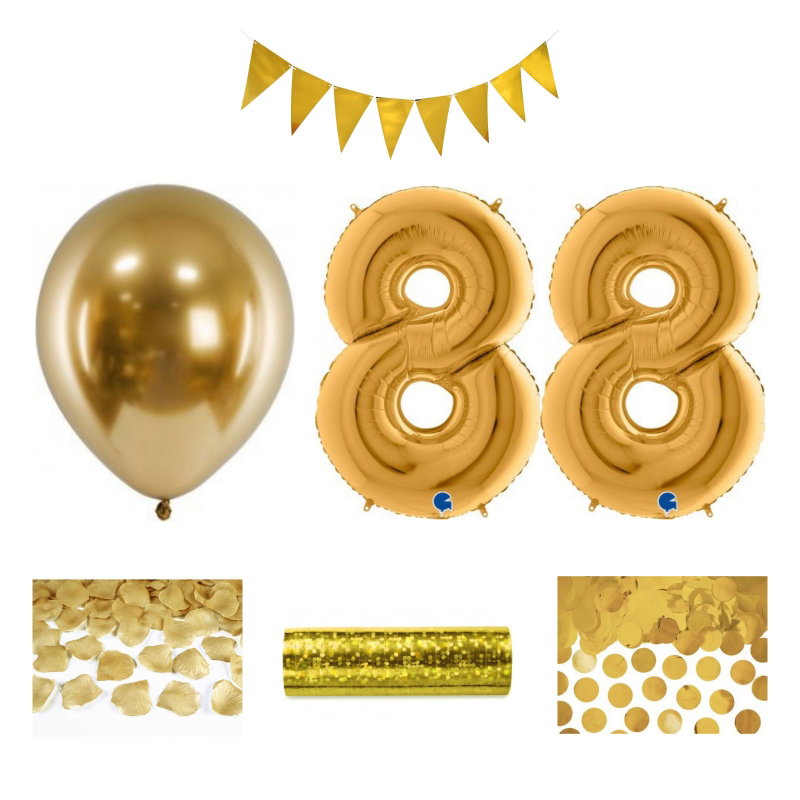 88-års festpaket, Guld, Stor – sammansatt produktbild
