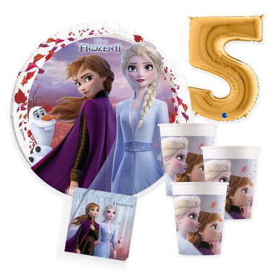 5-årskalas, Frost, kalaspaket, 8 gäster – samlad paketbild
