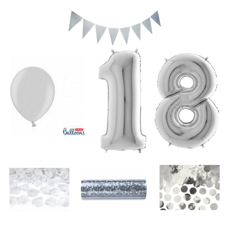 18-års festpaket, Silver, Stor – sammansatt produktbild