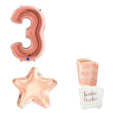3-årskalas, Twinkle, kalaspaket, 8 gäster