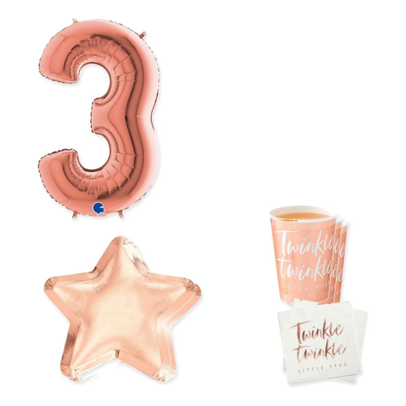 3-årskalas, Twinkle, kalaspaket, 8 gäster