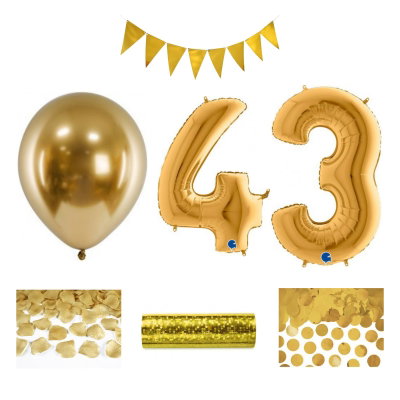 43-års festpaket, Guld, Stor – sammansatt produktbild