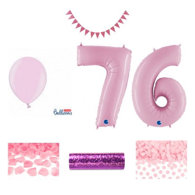 76-års festpaket, Rosa, Stor – sammansatt produktbild