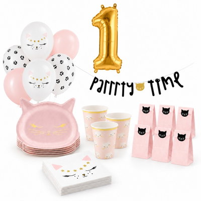 1-årskalas, Kattkalas, kalaspaket, 6 gäster – paketets produkter