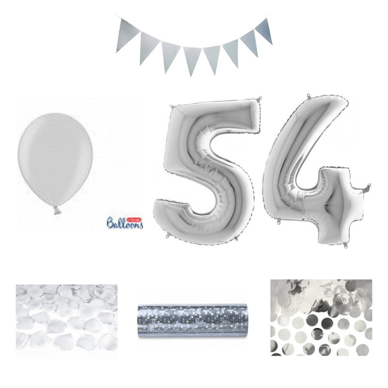 54-års festpaket, Silver, Stor – sammansatt produktbild