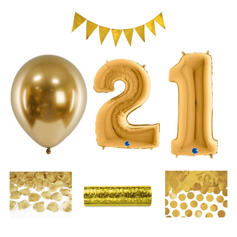 21-års festpaket, Guld, Stor – sammansatt produktbild