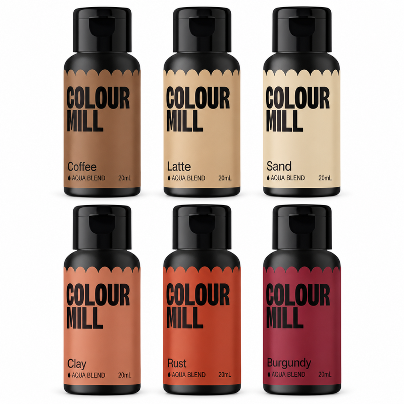 Outback, 6 flaskor Colour Mill Aqua Blend à 20 ml