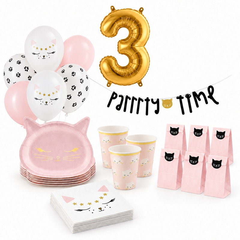 3-årskalas, Kattkalas, kalaspaket, 6 gäster – paketets produkter