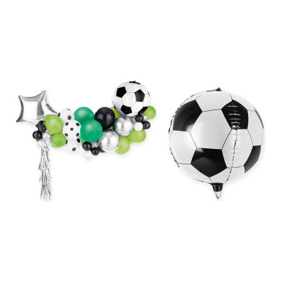 Fotbollskalas – ballongbåge och fotbollsballong