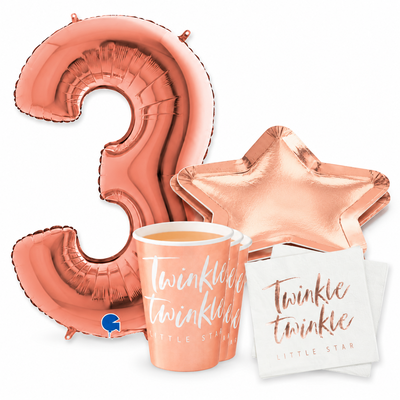 3-årskalas, Twinkle, kalaspaket, 8 gäster – korrekt paketinnehåll