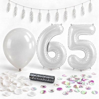 65-års festpaket, Vitt, Stor – paketets samlade innehåll