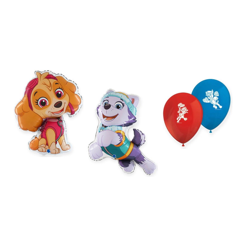 Paw Patrol – ballongbukett med Skye och Everest