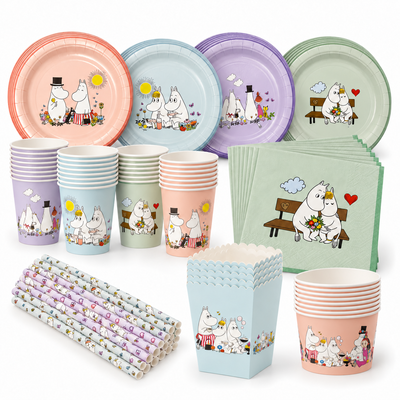 Mumin Extra – dukningspaket för 16 gäster – paketets produkter