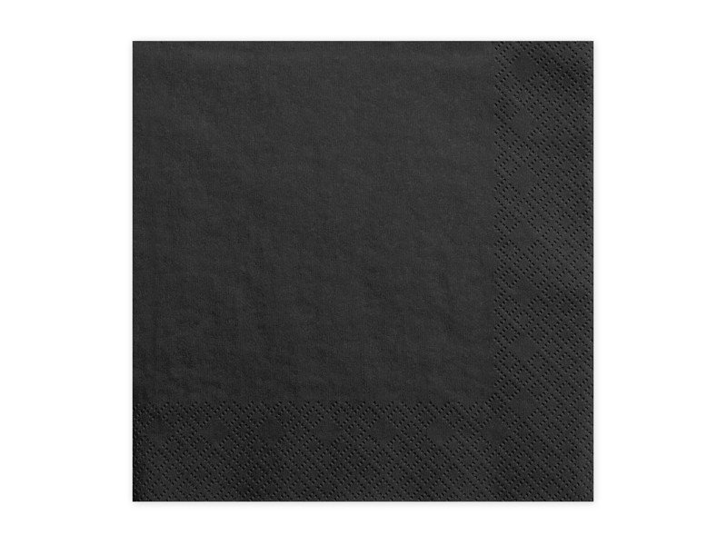Servetter - Svarta - 20-pack