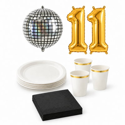 11-årskalas, Discokalas, kalaspaket, 6 gäster – paketets produkter