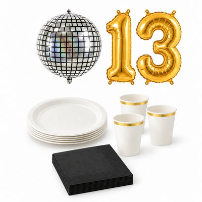 13-årskalas, Discokalas, kalaspaket, 6 gäster – paketets produkter