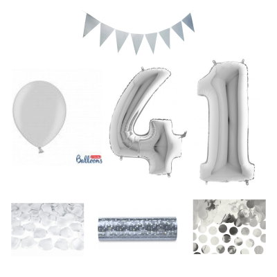 41-års festpaket, Silver, Stor – sammansatt produktbild