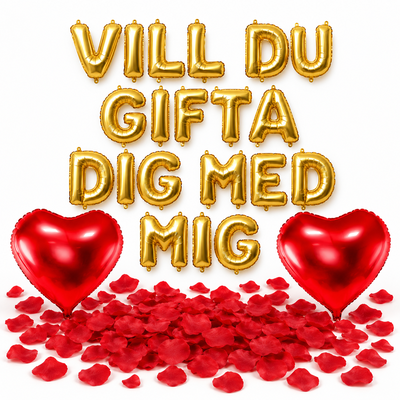 Frieripaket Litet – Vill du gifta dig med mig i guld – samlingsbild