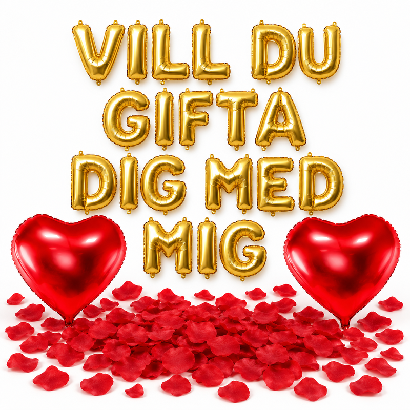 Frieripaket Litet – Vill du gifta dig med mig i guld – samlingsbild